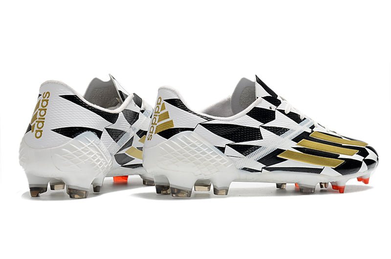 Adidas F50 Ghosted Adizero FG – Blanc Noir Or - FootXPert