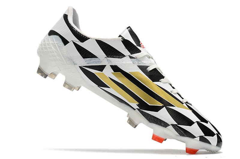 Adidas F50 Ghosted Adizero FG – Blanc Noir Or - FootXPert
