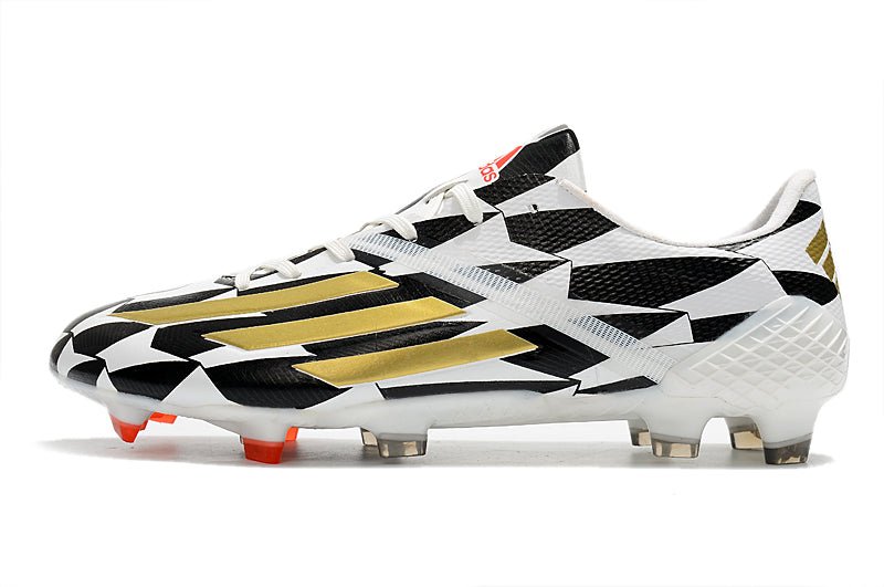 Adidas F50 Ghosted Adizero FG – Blanc Noir Or - FootXPert