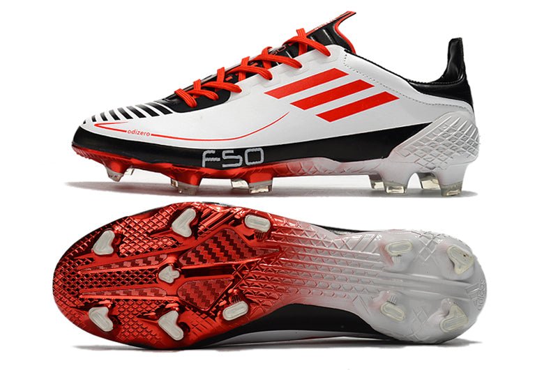Adidas F50 Ghosted Adizero FG – Blanc Rouge Noir - FootXPert