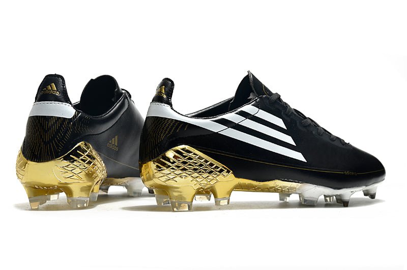 Adidas F50 Ghosted Adizero FG – Noir Blanc Or Métallique - FootXPert