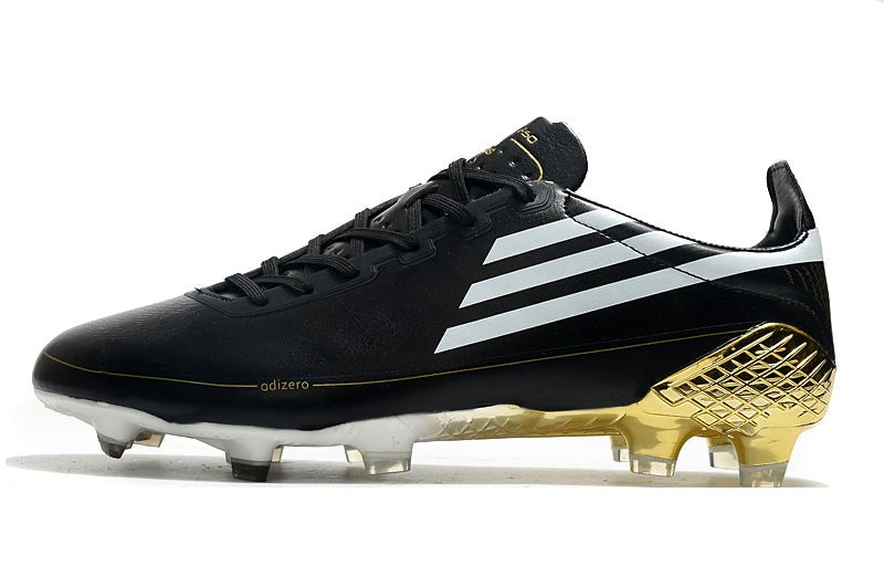 Adidas F50 Ghosted Adizero FG – Noir Blanc Or Métallique - FootXPert