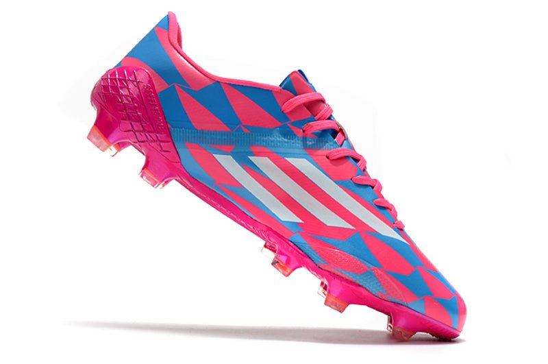 Adidas F50 Ghosted Adizero FG – Rose Bleu Blanc - FootXPert