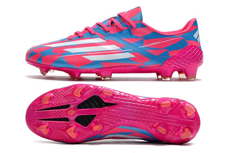 Adidas F50 Ghosted Adizero FG – Rose Bleu Blanc - FootXPert