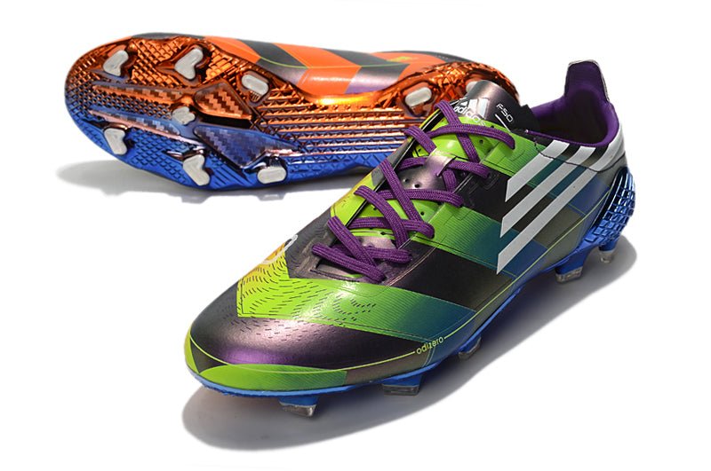 Adidas F50 Ghosted Adizero FG – Vert Violet Orange - FootXPert