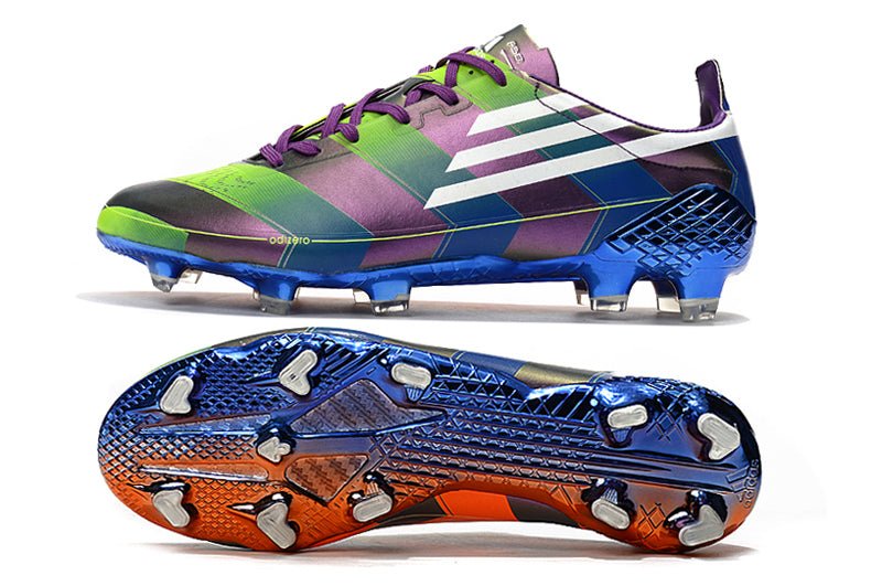 Adidas F50 Ghosted Adizero FG – Vert Violet Orange - FootXPert