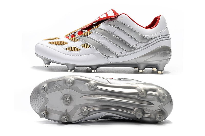 Adidas Predator Accelerator FG – Argent Rouge Noir - FootXPert