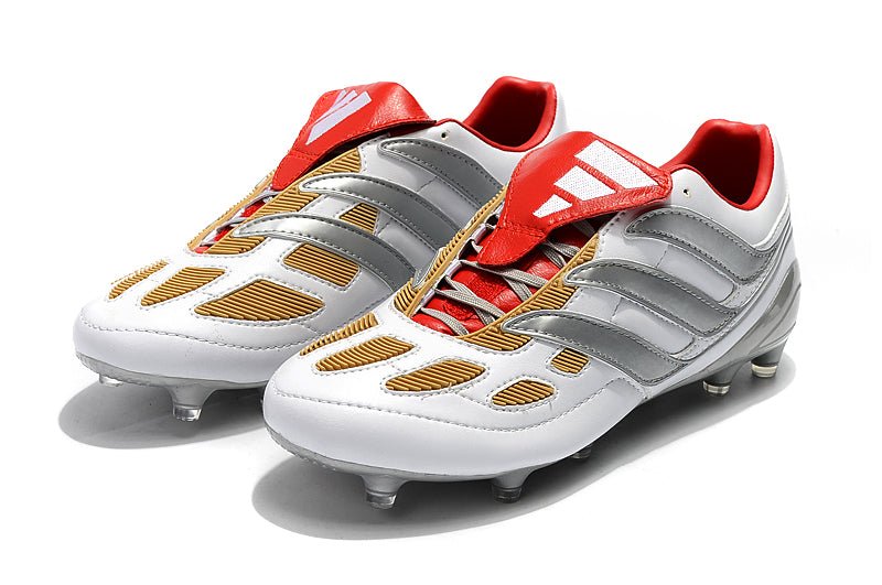Adidas Predator Accelerator FG – Argent Rouge Noir - FootXPert