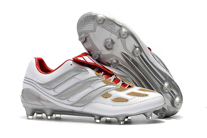 Adidas Predator Accelerator FG – Argent Rouge Noir - FootXPert