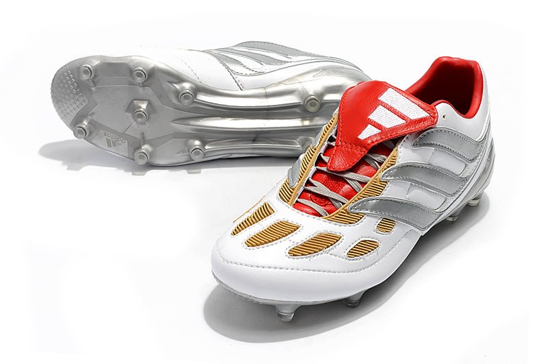Adidas Predator Accelerator FG – Argent Rouge Noir - FootXPert