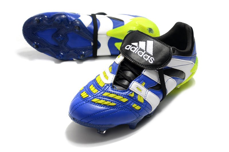Adidas Predator Accelerator FG – Bleu Blanc Vert - FootXPert