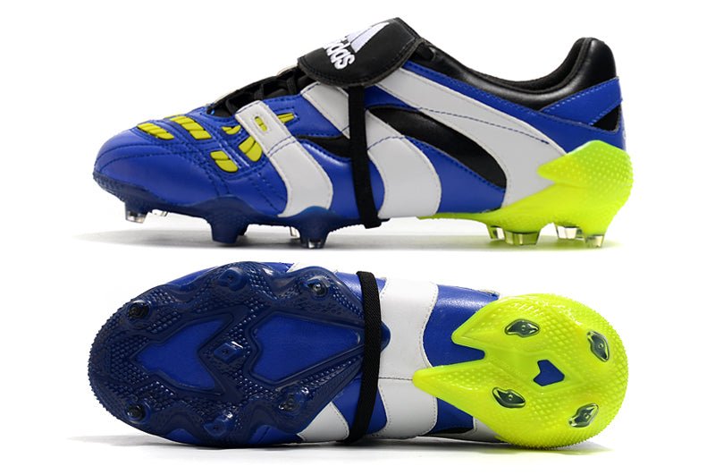 Adidas Predator Accelerator FG – Bleu Blanc Vert - FootXPert