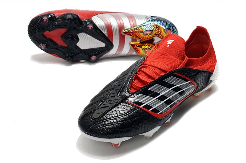 Adidas Predator Archive FG – Édition Limitée – Rouge Argent Noir - FootXPert