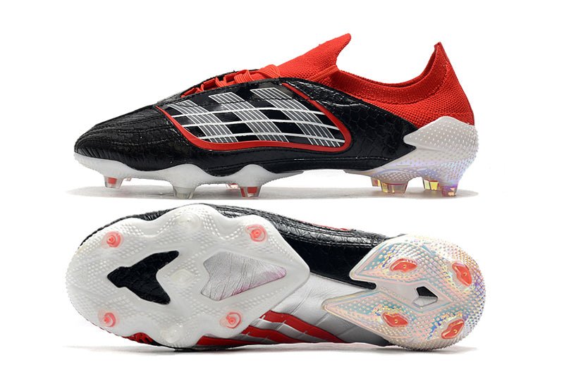 Adidas Predator Archive FG – Édition Limitée – Rouge Argent Noir - FootXPert