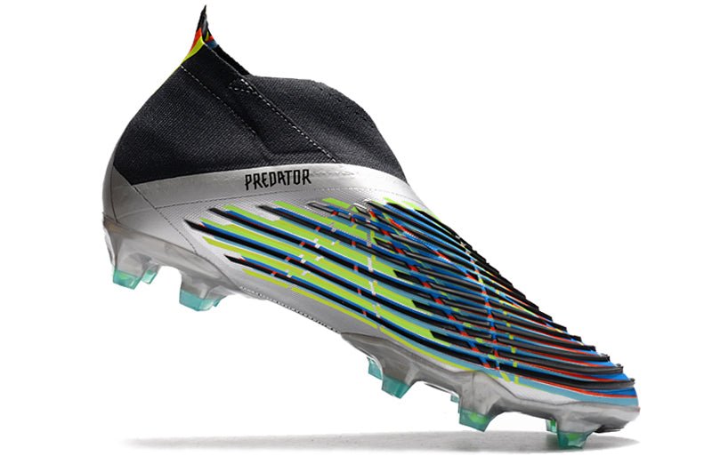 Adidas Predator Edge+ FG – Argent Métallique Noir Jaune Solaire - FootXPert