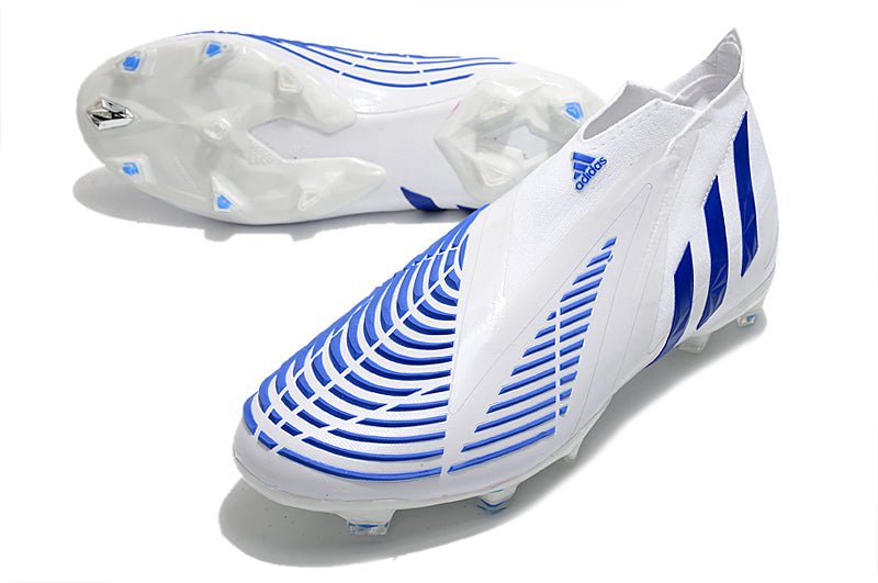 Adidas Predator Edge+ FG – Blanc Bleu - FootXPert