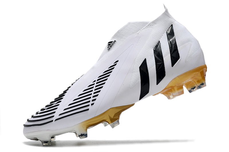 Adidas Predator Edge+ FG – Blanc Noir Or - FootXPert