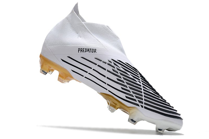Adidas Predator Edge+ FG – Blanc Noir Or - FootXPert