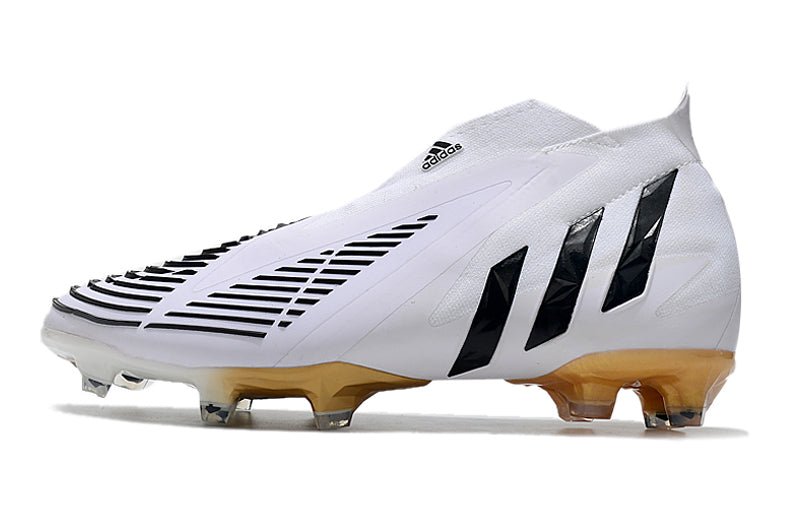 Adidas Predator Edge+ FG – Blanc Noir Or - FootXPert