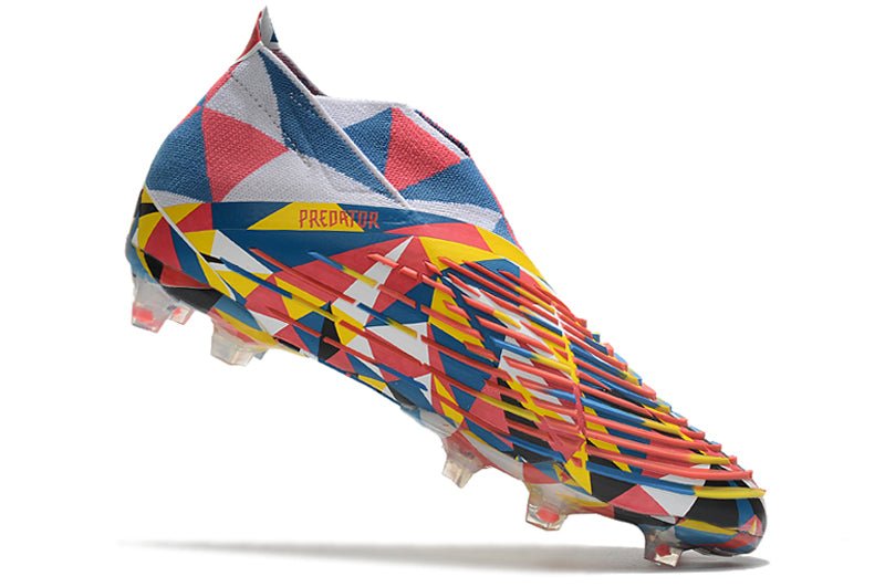 Adidas Predator Edge+ FG – Bleu Équipe Jaune Rouge Solaire - FootXPert