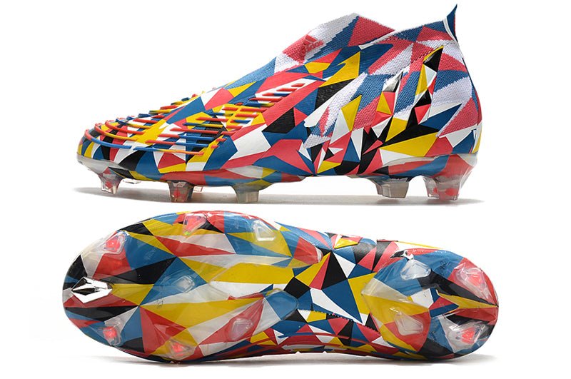 Adidas Predator Edge+ FG – Bleu Équipe Jaune Rouge Solaire - FootXPert