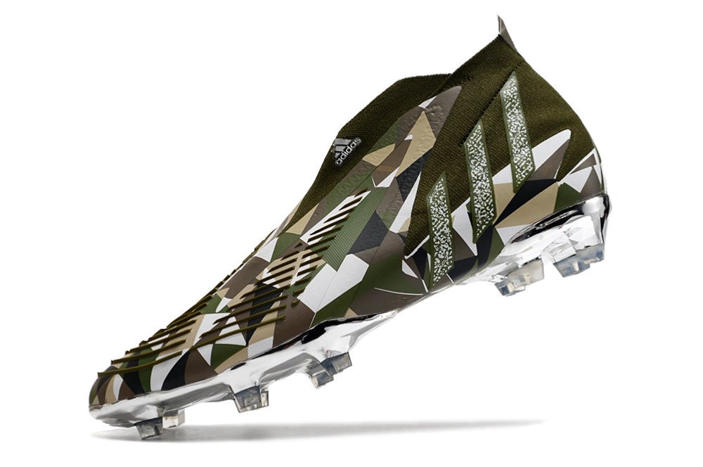 Adidas Predator Edge+ FG – Geometric Camo – Gris Noir Blanc - FootXPert