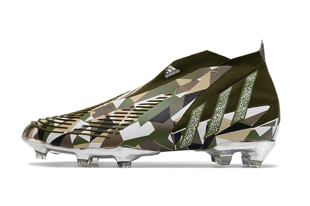 Adidas Predator Edge+ FG – Geometric Camo – Gris Noir Blanc - FootXPert