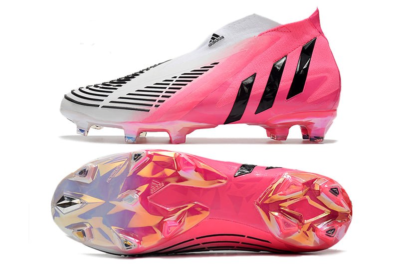 Adidas Predator Edge+ FG – LZ+ Solar – Rose Noir Blanc - FootXPert