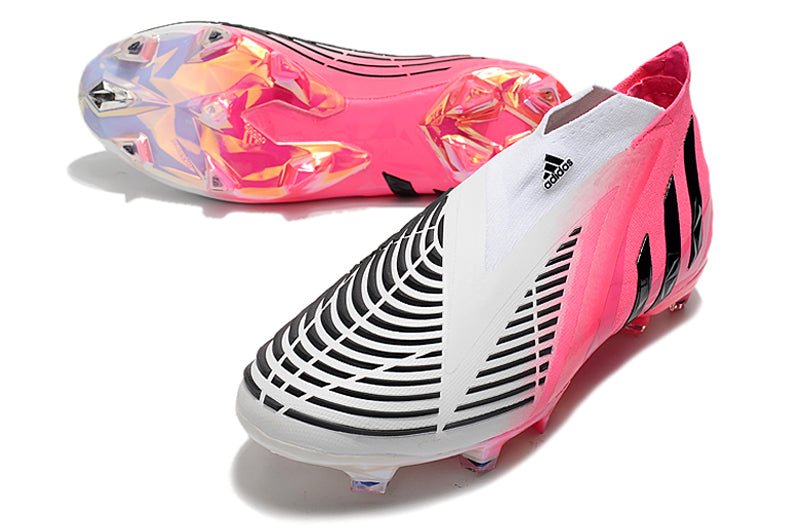 Adidas Predator Edge+ FG – LZ+ Solar – Rose Noir Blanc - FootXPert