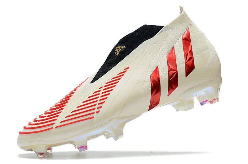 Adidas Predator Edge+ FG – Off Blanc Rouge Vif Or Métallique - FootXPert