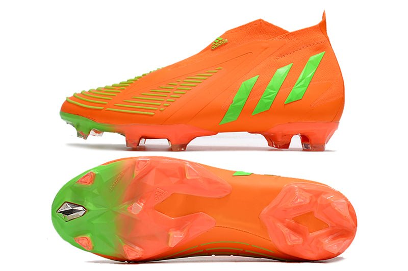 Adidas Predator Edge+ FG – Rouge Solaire Vert Solaire Équipe Noir - FootXPert
