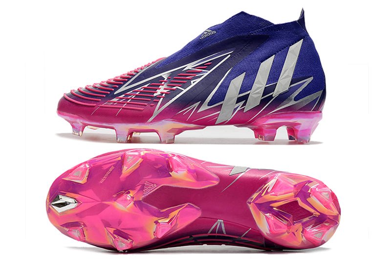 Adidas Predator Edge+ FG – Violet Équipe Argent Métallique Rose - FootXPert