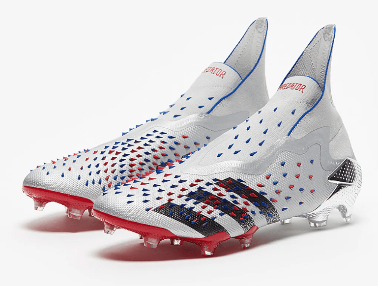 Adidas Predator Freak+ FG – Argent Métallique Noir Équipe Bleu - FootXPert