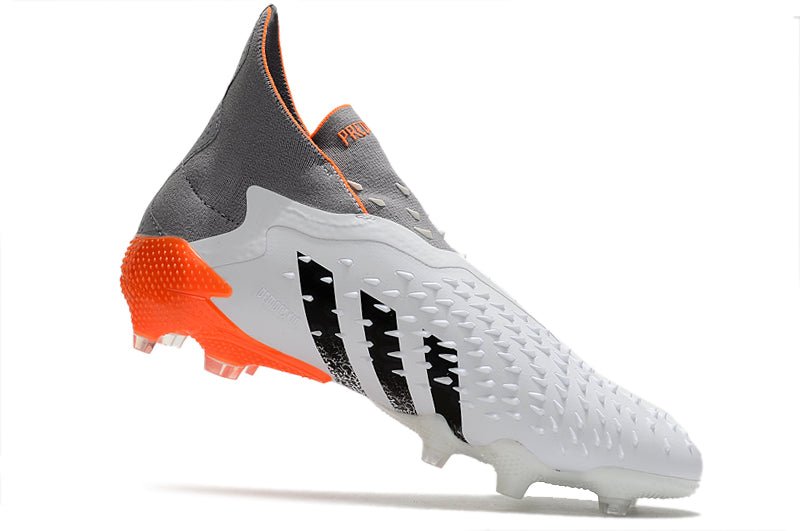 Adidas Predator Freak+ FG – Blanc Acier Métallique Rouge Solaire - FootXPert