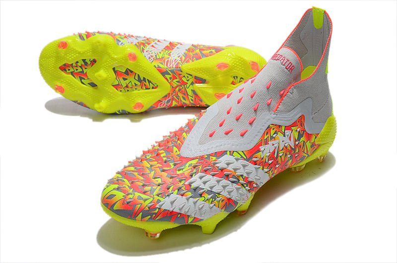 Adidas Predator Freak+ FG – Blanc Volt Orange - FootXPert