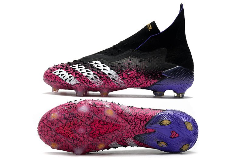 Adidas Predator Freak+ FG – Noir Blanc Rose Choc - FootXPert