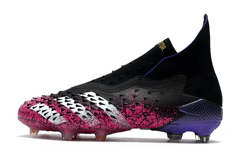 Adidas Predator Freak+ FG – Noir Blanc Rose Choc - FootXPert
