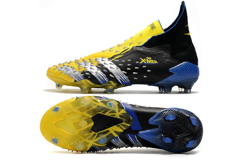 Adidas Predator Freak+ FG – X - Men Wolverine – Jaune Argent Métallique Noir - FootXPert
