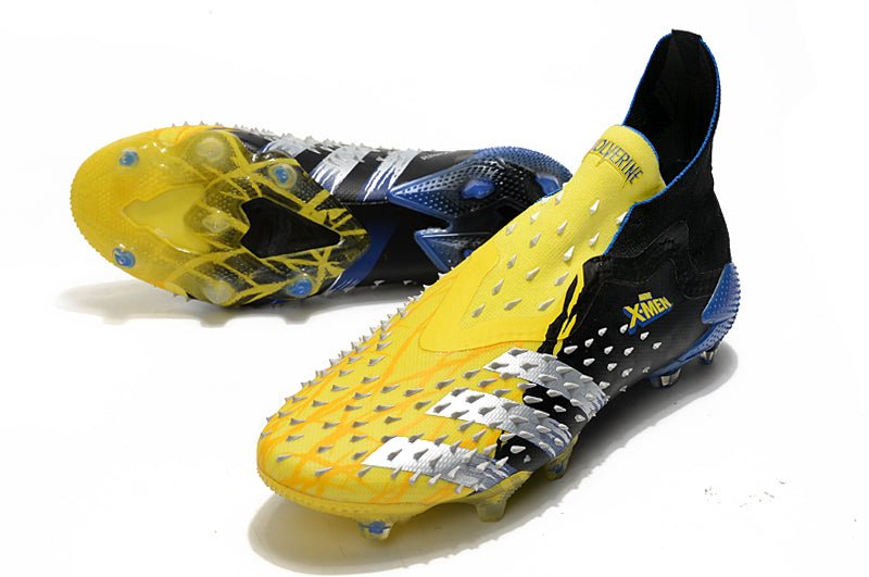 Adidas Predator Freak+ FG – X - Men Wolverine – Jaune Argent Métallique Noir - FootXPert