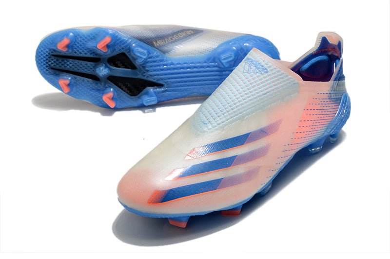 Adidas X Ghosted+ FG – Blanc Bleu Rouge - FootXPert