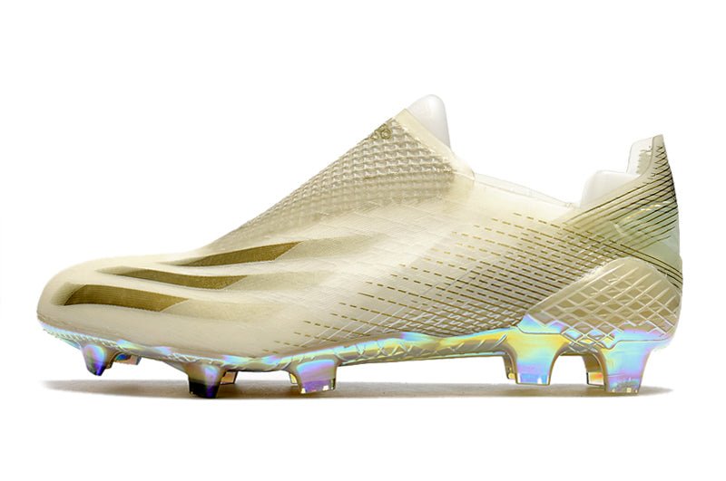 Adidas X Ghosted+ FG – Inflight – Blanc Doré Noir - FootXPert