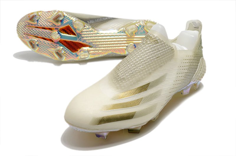 Adidas X Ghosted+ FG – Inflight – Blanc Doré Noir - FootXPert