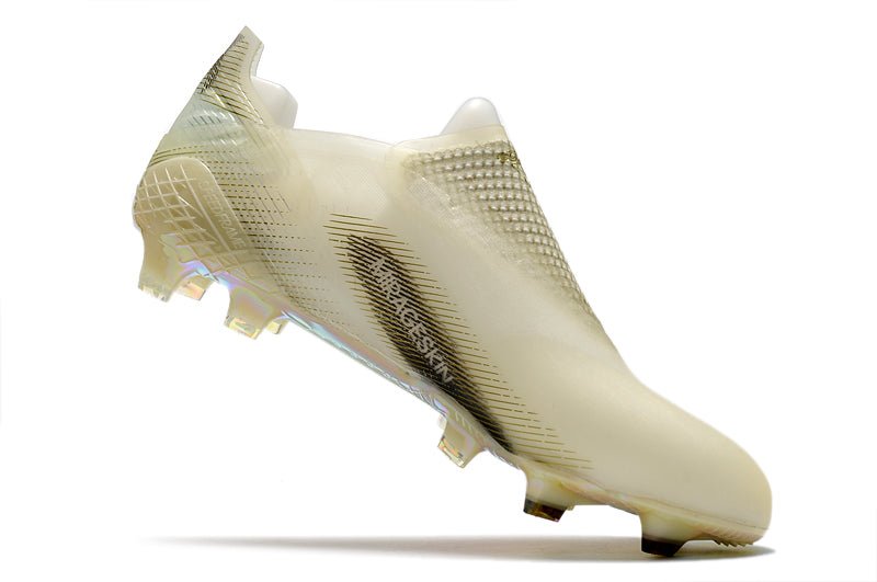 Adidas X Ghosted+ FG – Inflight – Blanc Doré Noir - FootXPert