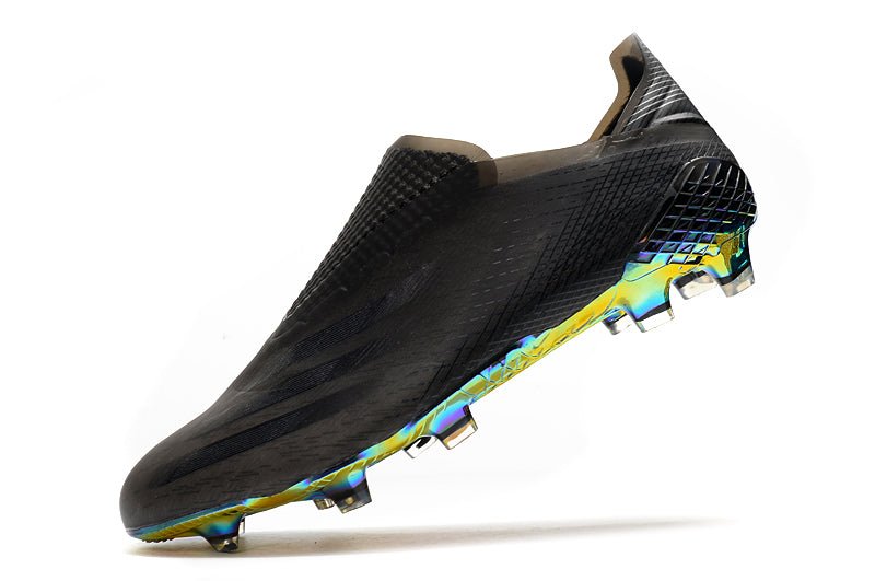 Adidas X Ghosted+ FG – Superstealth – Noir Bleu Cyan - FootXPert
