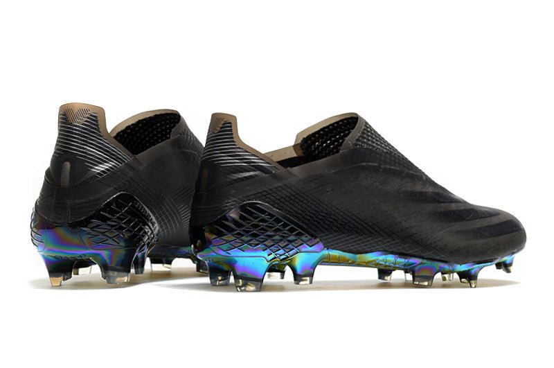 Adidas X Ghosted+ FG – Superstealth – Noir Bleu Cyan - FootXPert