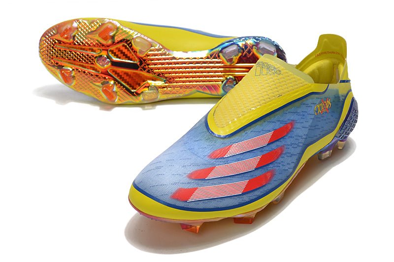 Adidas X Ghosted+ FG – X - Men – Bleu Rouge Vif Jaune - FootXPert