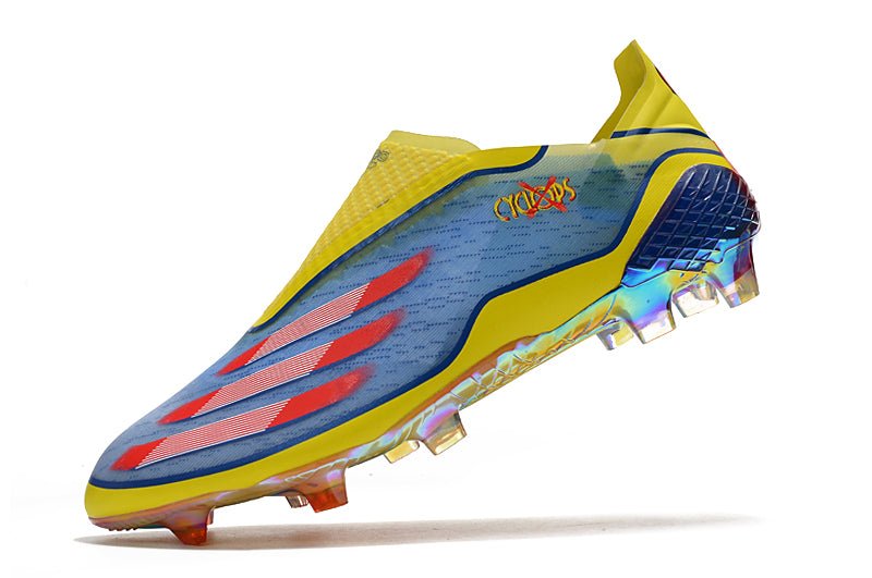 Adidas X Ghosted+ FG – X - Men – Bleu Rouge Vif Jaune - FootXPert