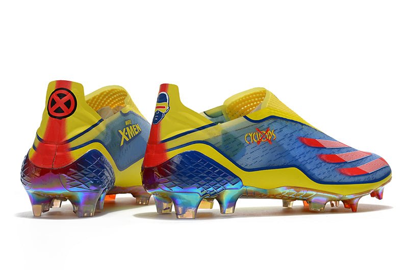 Adidas X Ghosted+ FG – X - Men – Bleu Rouge Vif Jaune - FootXPert