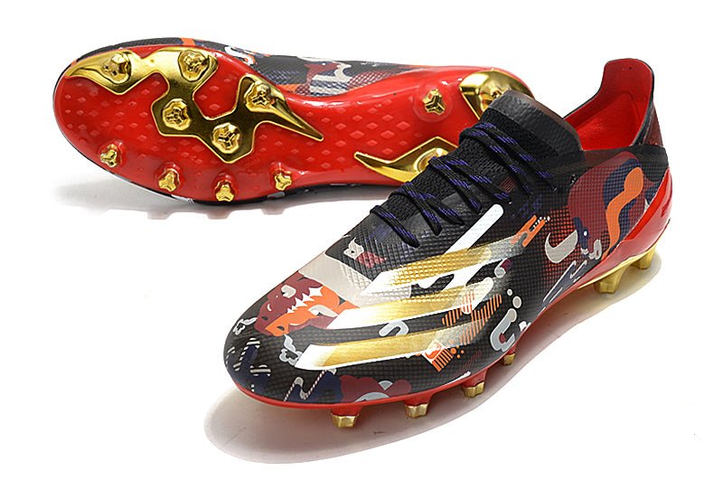 Adidas X Ghosted.1 FG – Noir Rouge Or - FootXPert