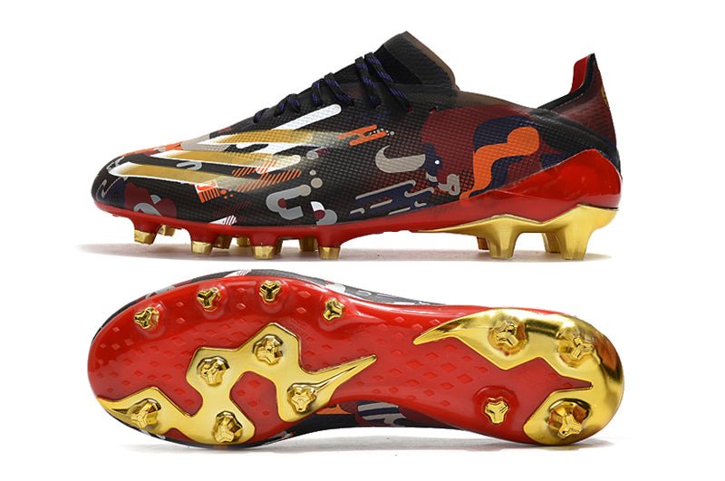 Adidas X Ghosted.1 FG – Noir Rouge Or - FootXPert